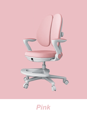 Ergonomic chair with footrest for children and students, adjustable seat height and depth