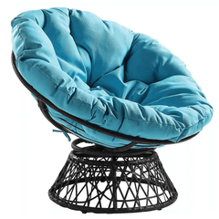 40 inch wide tufted swivel papasan chair in stylish design for modern living spaces