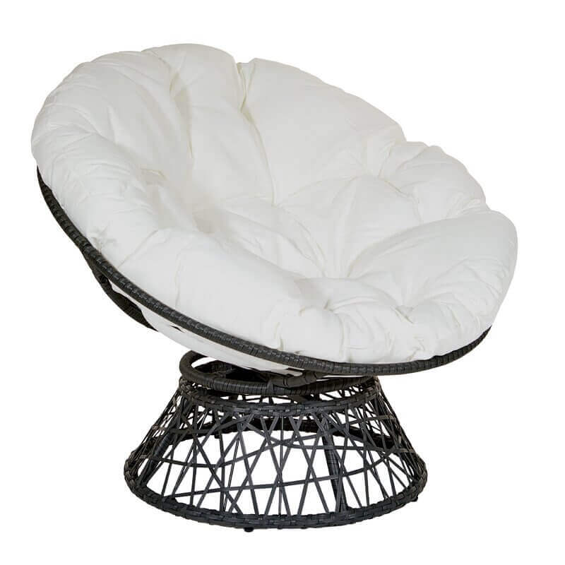 40'' Wide Tufted Swivel Papasan Chair Secondary image