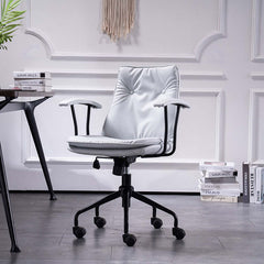 Modern Nordic office chair with backrest and swivel feature, ideal for computer use